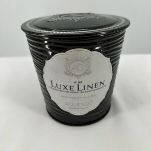 Aquiesse‎ Luxe Linen Scented Candle  No 003 Includes Matches Black Portfolio Tin